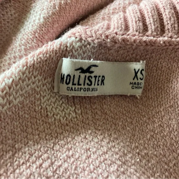 Hollister Pink Floral Turtleneck Crop Sweater - XS - Y2K Soft Girl Coquette - Picture 4 of 7